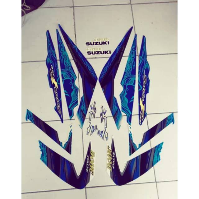 Striping striker lis satria fu 2011 biru