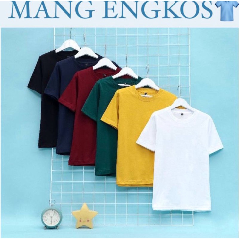 [LANGSUNG DARI PABRIK] Kaos Polos Bahan Cotton Premium Unisex Cewek Cowok Casual