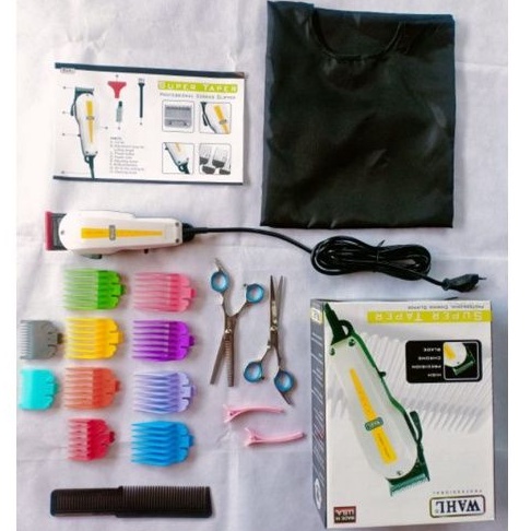 wahl super taper fullset mesin cukur rambut clipper cliper gunting rambut Sasak wahll kliper