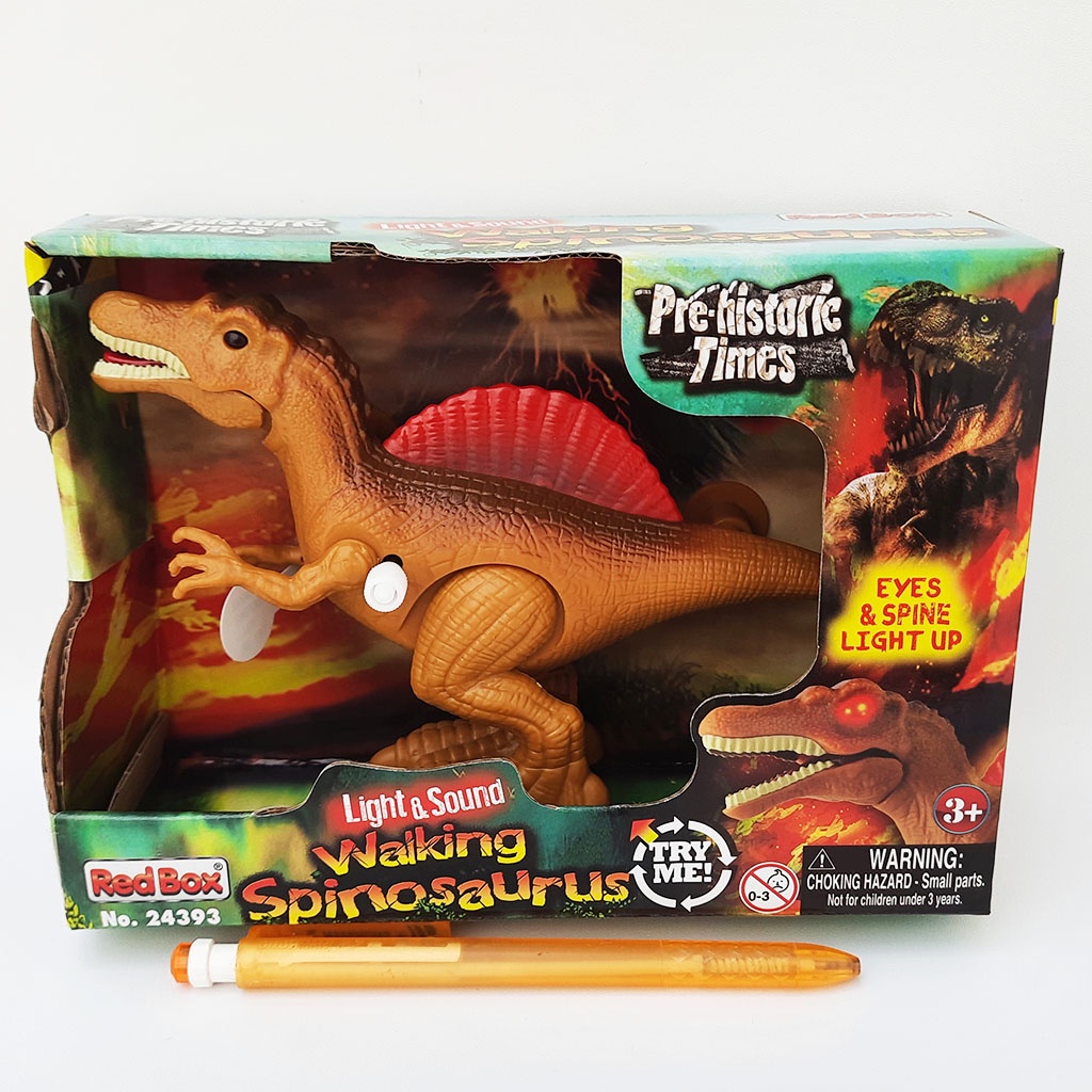 Red Box Toys Pre-Historic Times Walking Spinosaurus Light and Sound Dinosaur 24393 RedBox Dinosaurus