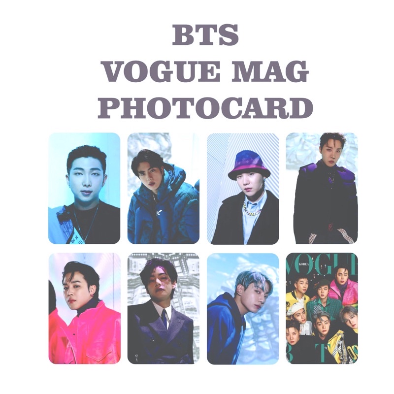 BTS VOGUE MAG PHOTOCARD