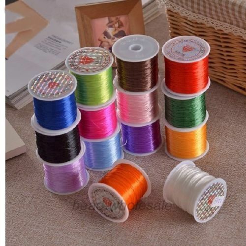 10m/Roll Strong Elastic Crystal Beading Cords 1mm for DIY Elastic Beaded Bracelets Jewelry Making Stretch Thread String Line