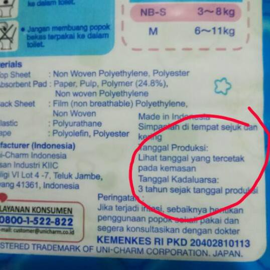 BWS Mamypoko Standard Perekat NB-S 44 NB44 NB 44 NBS .