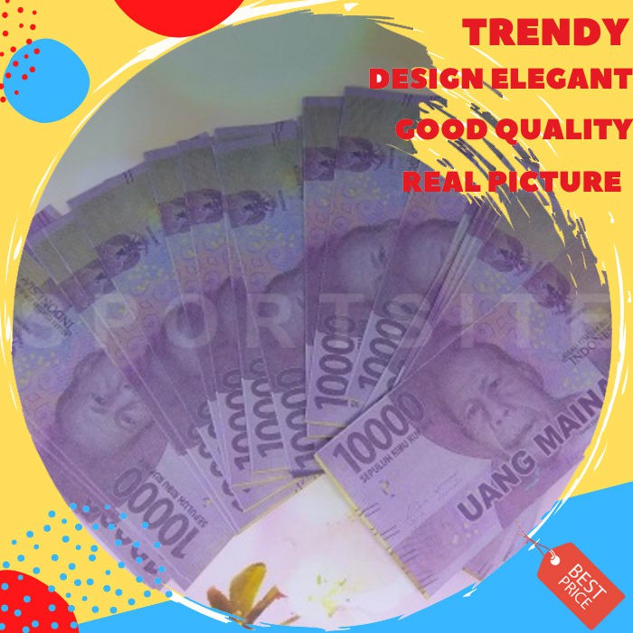 Uang Kertas 10 Ribu Cetakan Baru Mainan Anak Role Play Mirip Asli SS588