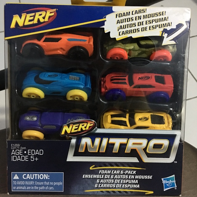 Mobilan Nerf / Nerft Nitro Foam Cars 6 Pack / Foam Cars / Mainan Anak