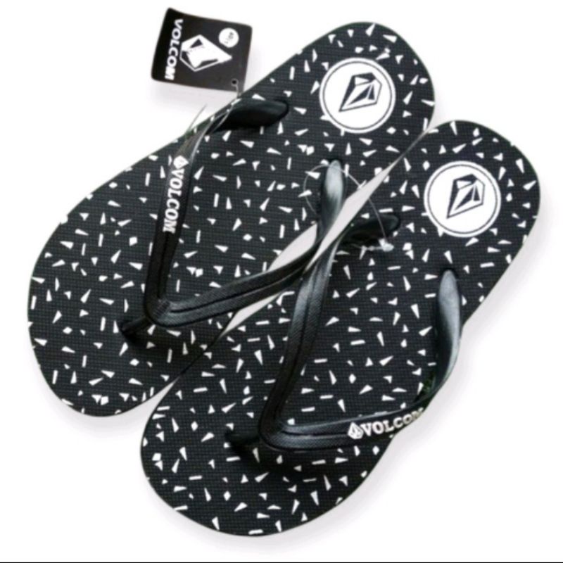 sandal jepit pria volcom motif bintik segitiga sandal surfing