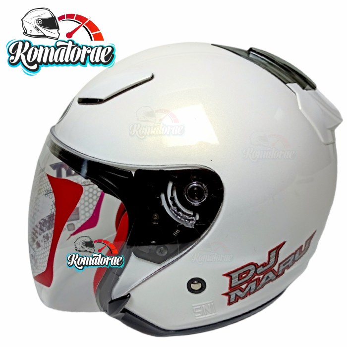 Helm KYT Dj Maru Putih