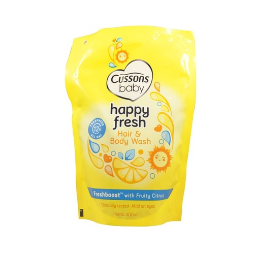 Cussons Baby Hair & Body Wash Happy Fresh Refill 400ml