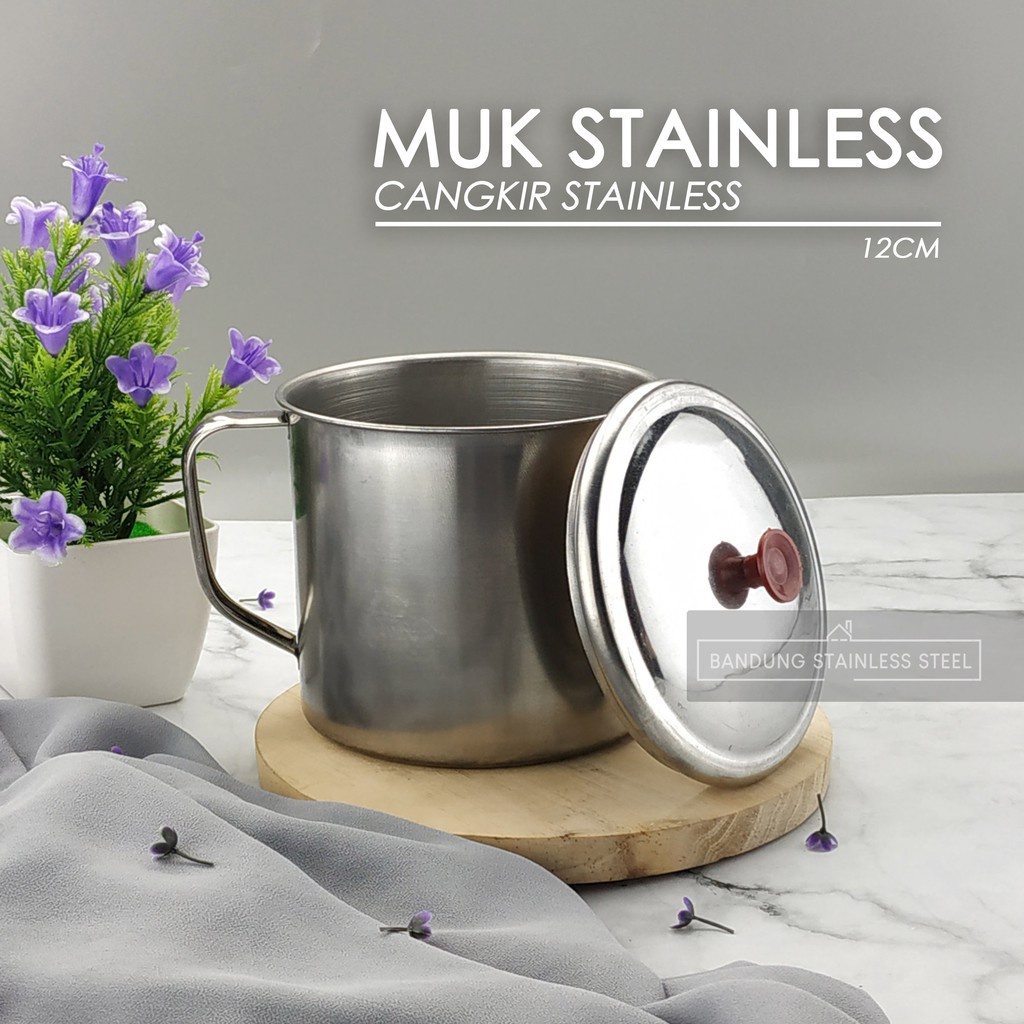 Muk Kopi Teh serbaguna murah 12 Cm / Muk Murah cangkir stainless