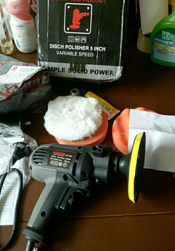 Mesin Poles Mobil & Bor 2in1 Dua Fungsi Merk Uciha Japan Teknologi