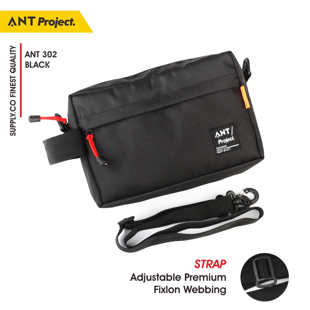 ANT PROJECT  Tas Pouch Pria Clutch Slingbag Cowok Distro Keren Murah Premium