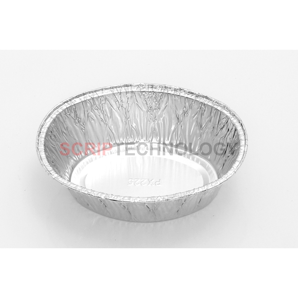 Aluminium Foil Tray PX-225 Wadah Panggang Aluminium  Oval CUP PX225