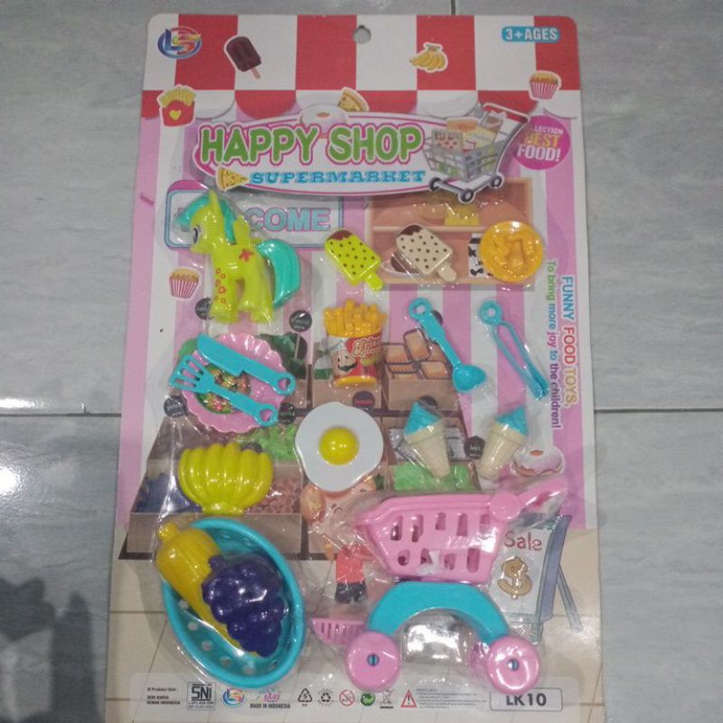 MAINAM HAPPY SHOP SUPERMARKET TROLY + KUDA PONY LK10