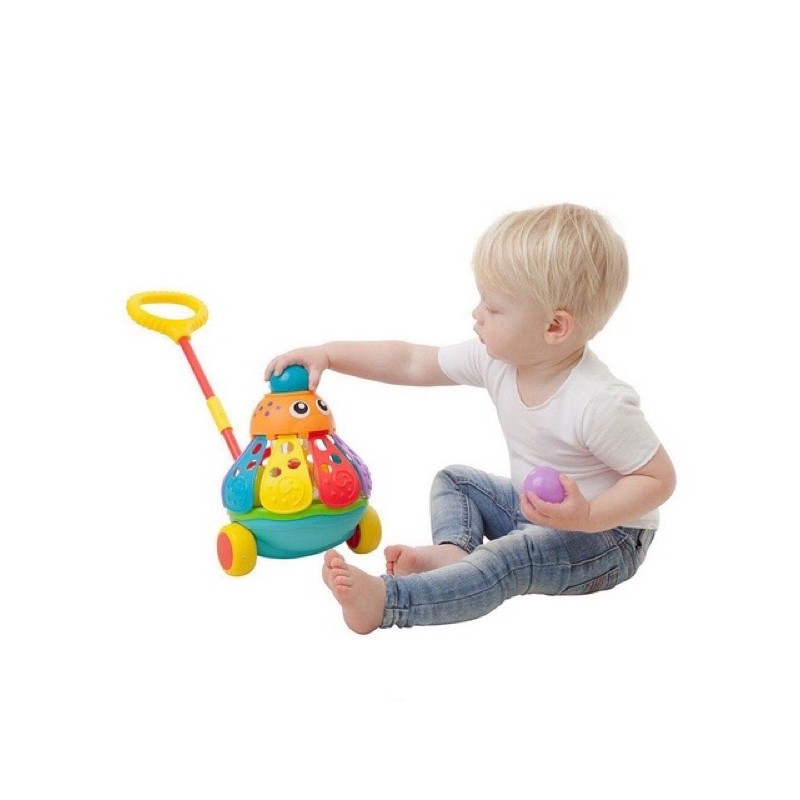 Playgro Pushalong Ball Popping Octopus