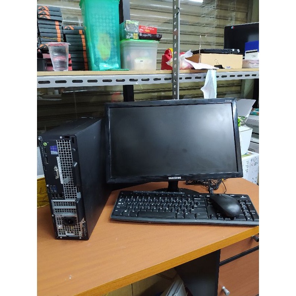 paket komputer Cpu dell Mini pc dell optiplex 3040 sff core i5 gen6 Ram 4gb hdd 500gb Monitor 19inch+keyboard mouse+windows 10