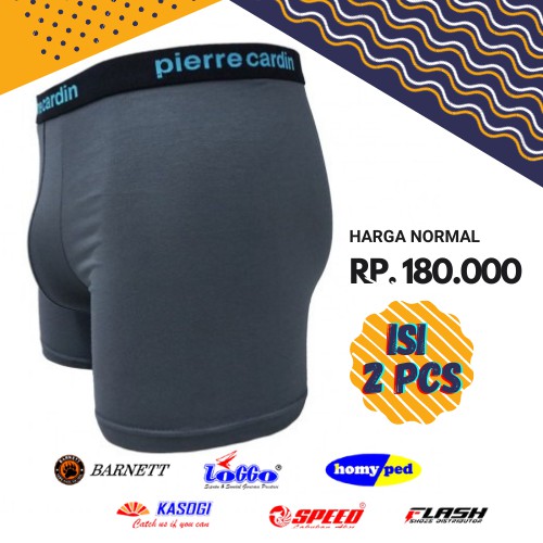 CELANA DALAM PRIA DEWASA ORIGINAL RENANG BOXER PREMIUM IMPORT SPORT SEKSI PIERRE CARDIN PC 275-2 OP