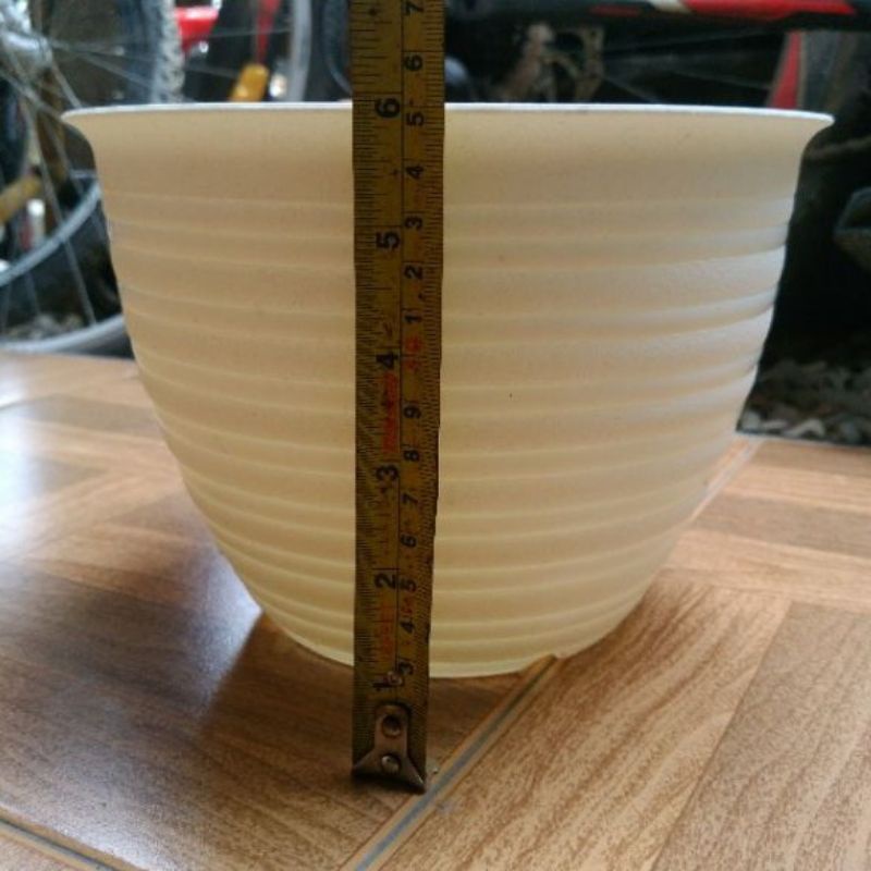 POT SUPER TAWON 21 PUTIH POT BUNGA TANAMAN HIAS