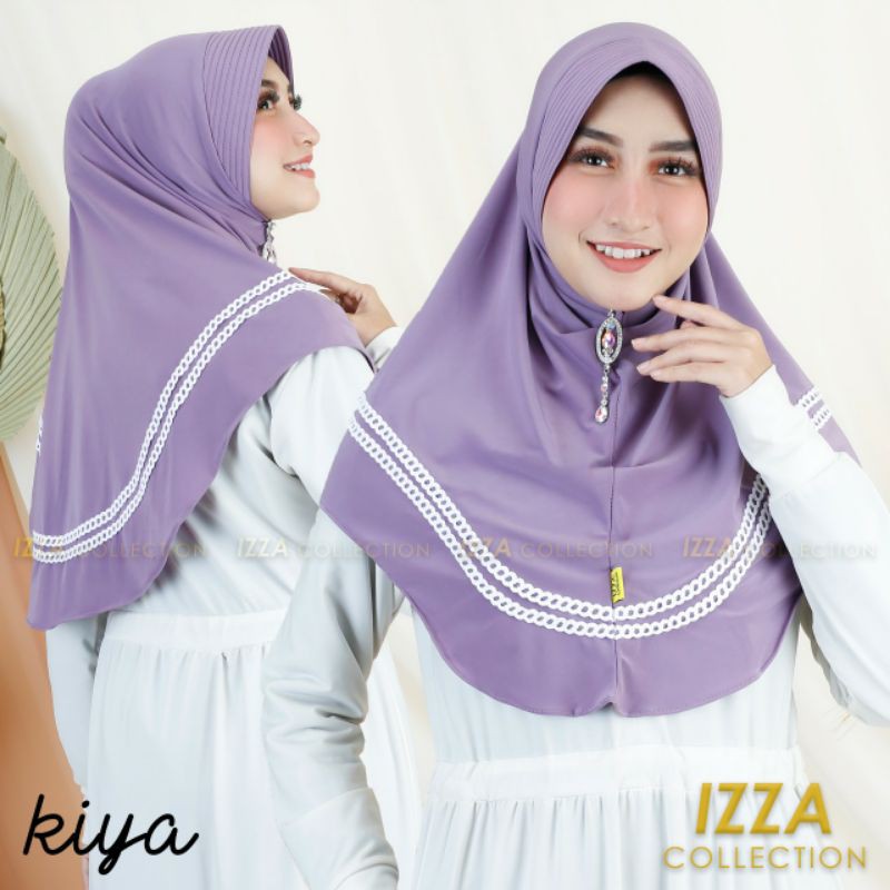HIJAB INSTAN IZZA BERGO JERSEY PED ANTEM POLOS OVAL