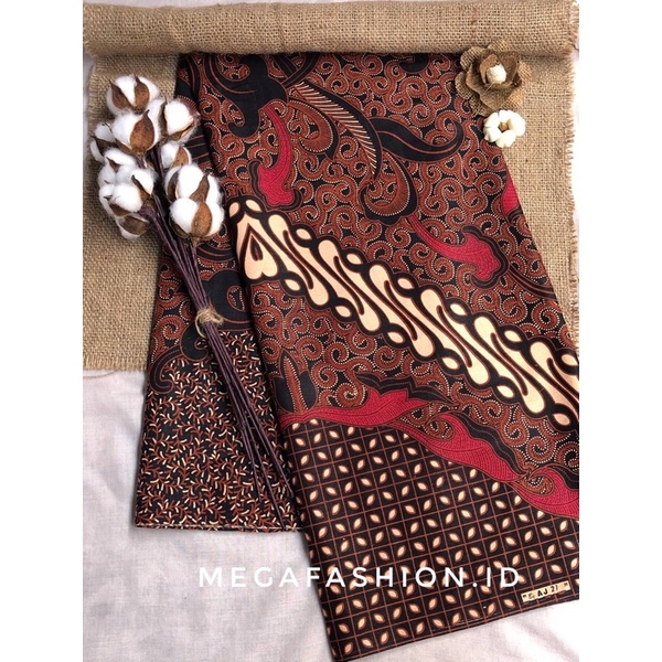 Kain Batik Jarik Set Kebaya Brokat Sogan Batik