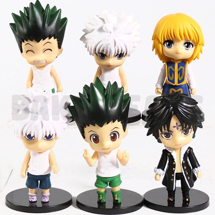 Action Figure Hunter X Hunter: Cute Kawaii Version - Gon, Killua, Kurapika, Chrollo