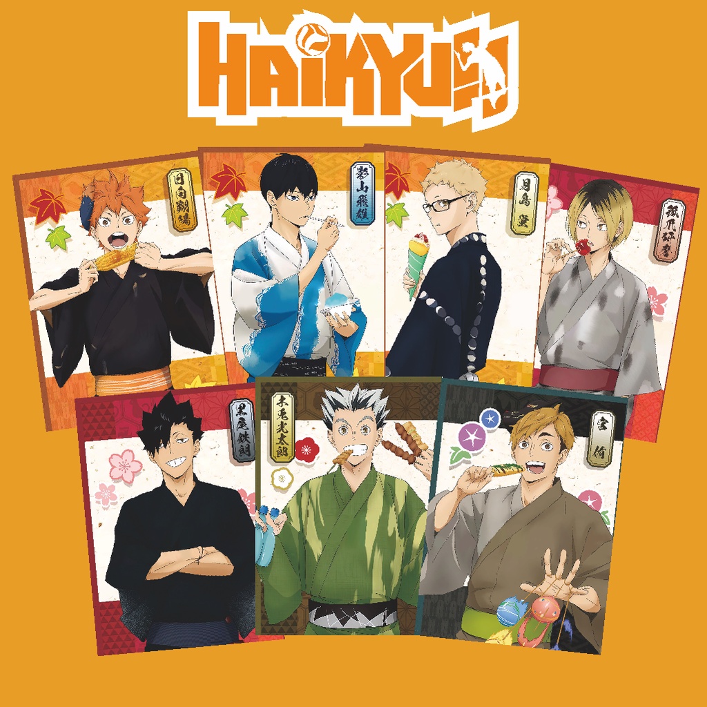 Poster Anime Haikyuu Festival A4+ - Hinata Shoyo Kageyama Tobio Tetsuro Kuroo Bokuto Kenma Osamu Ats