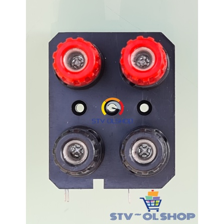 Terminal Speaker Bindingpost 4 Pin Bell / Terminal Tapal Kuda