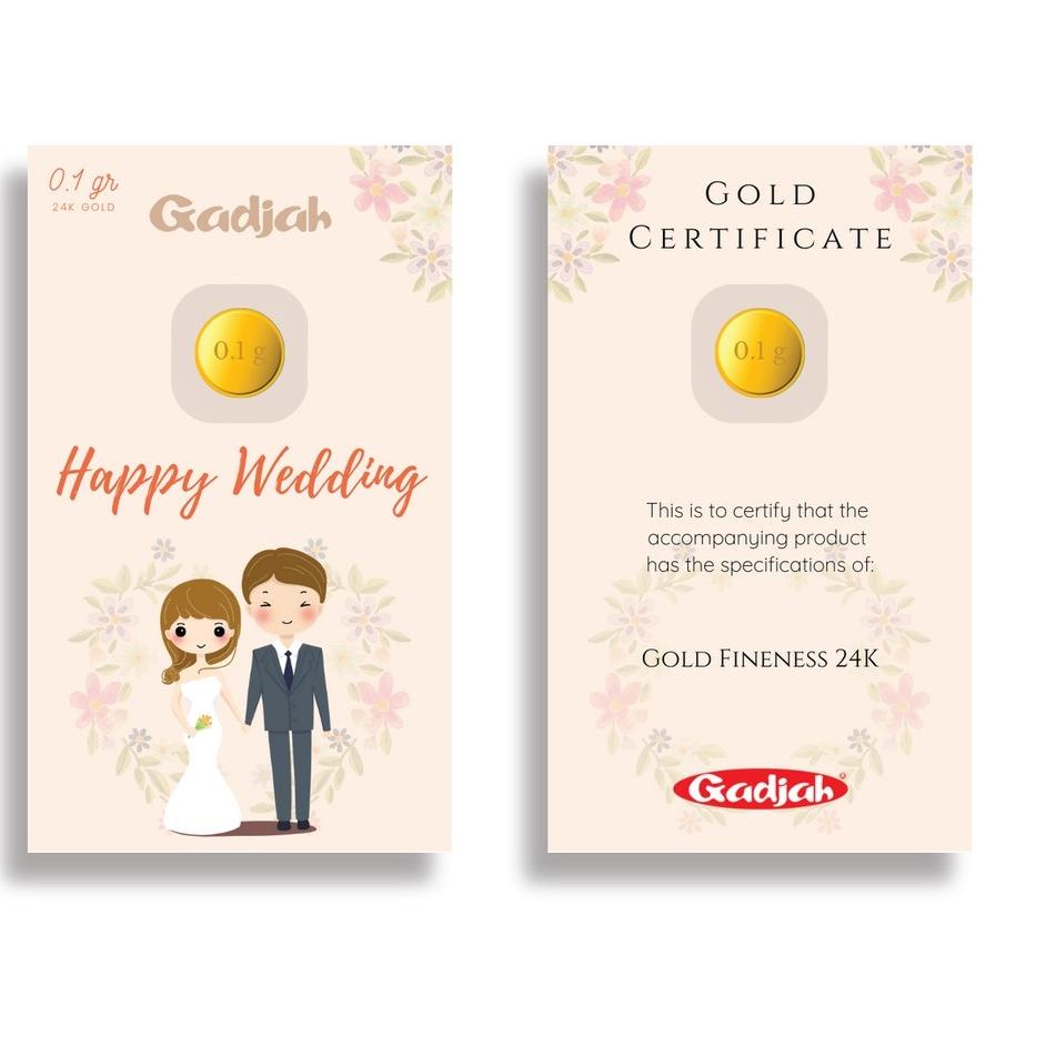 Terlaris.. LM 0.1 gr "Happy Wedding"