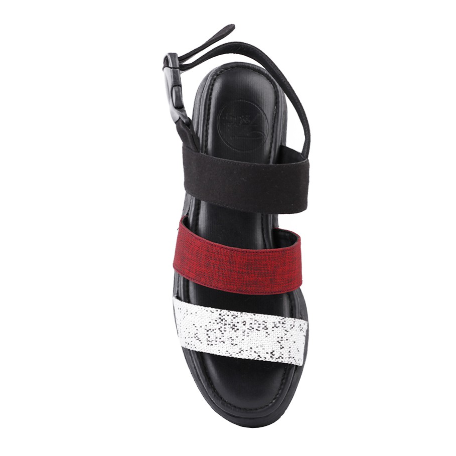 Snazzy Maroon | Sandal Slide Platform Simpel Wanita Cewek Women Sandals Footwear | FORIND x Favshoes