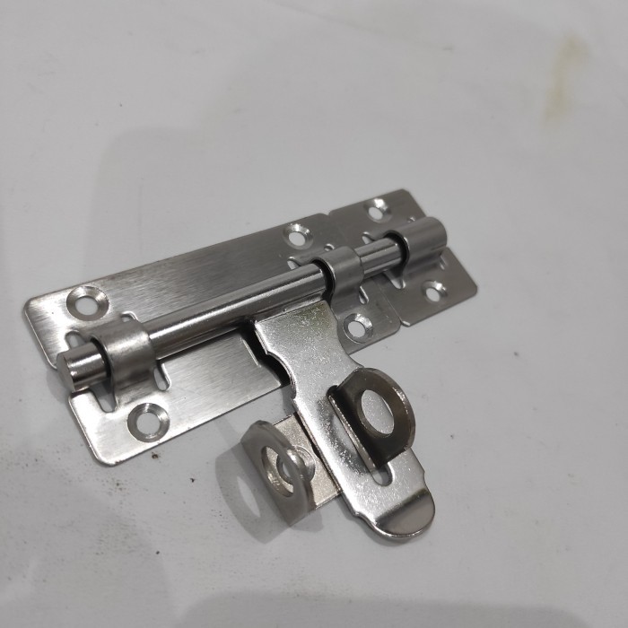 slot kunci grendel + overpal gembok pintu baja steinless stee 4&quot; 4inch
