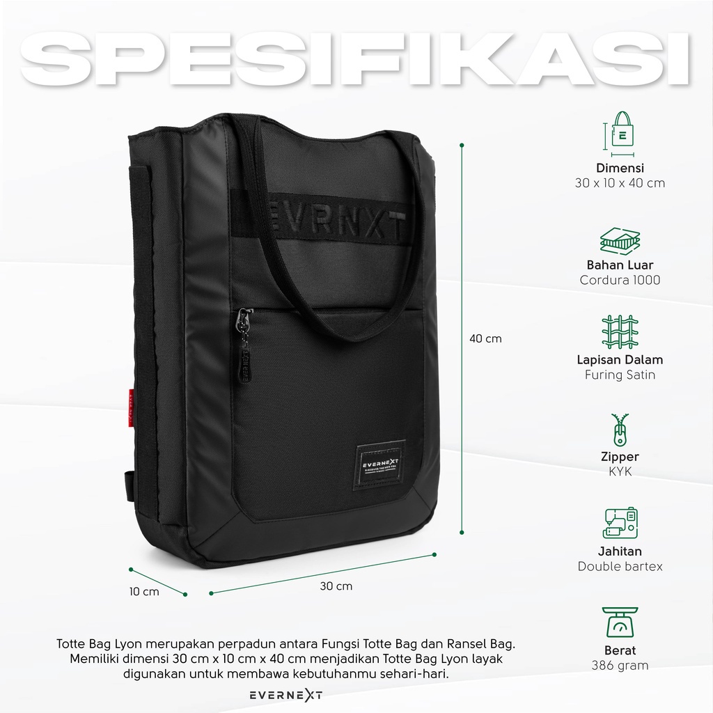 Tote Bag Pria Wanita Muat Laptop 14&quot; 15&quot; Waterproof Multifungsi Bisa Tas Ransel Punggung Tas Jinjing Tenteng Laptop Macbook Asus Acer Lenovo Premium