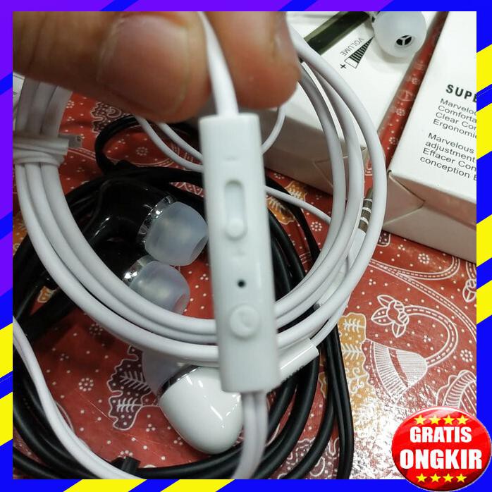 ACC HP HEADSET SAMSUNG +MIC +VOLUME SUPER BASS EARPHONE SAMSUNG +MIC +VOLUME