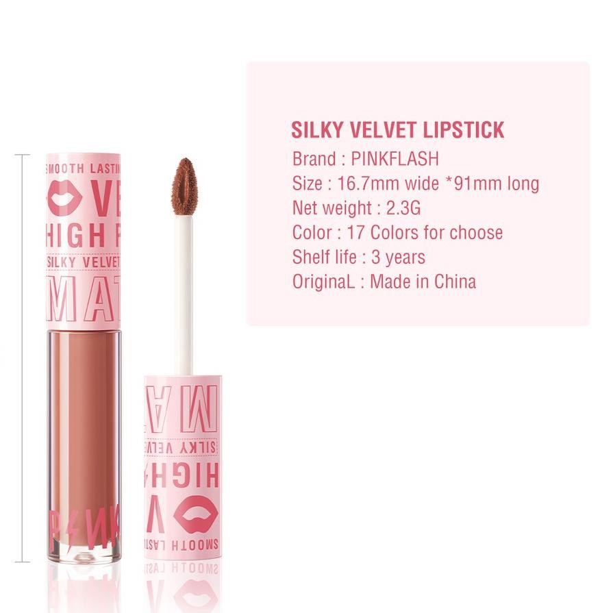 (READY &amp; ORI) Pinkflash Pink Flash Silky Velvet Lip Cream Lipstick PF-L04 lipstick lipstik ombre velvet viral