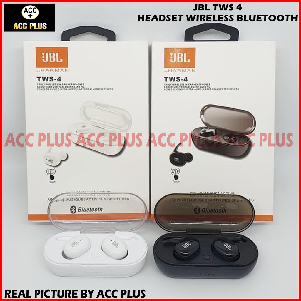 Headset Bluetooth Wireless JBL TWS 4 Handsfree Earphone Earbuds By Harman Kardon