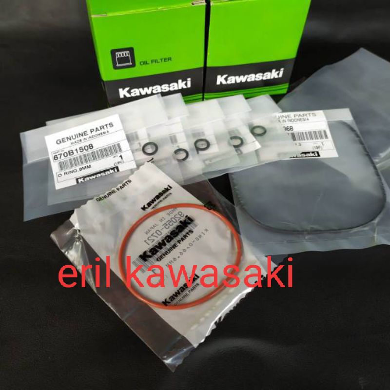 1 set oring head blok ninja R, ninja RR, ninja 150 original kawasaki