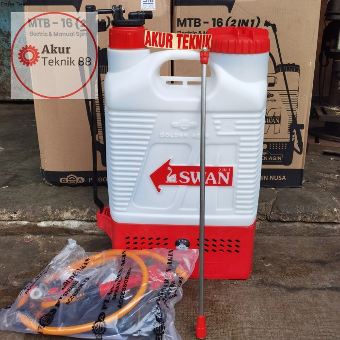 sprayer SWAN MTB 16 elektrik manual 2 in 1