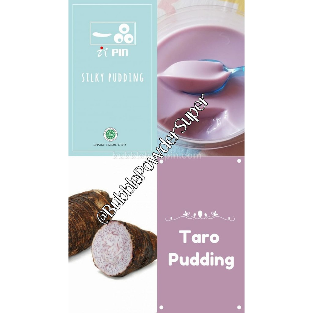 [FREE BUBBLE MINI 100GR*] Silky Taro Pudding Powder / Puding Talas @1kg