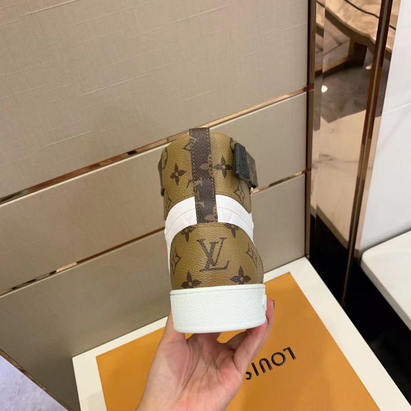 sepatu lv sneaker boots mirror quality pria