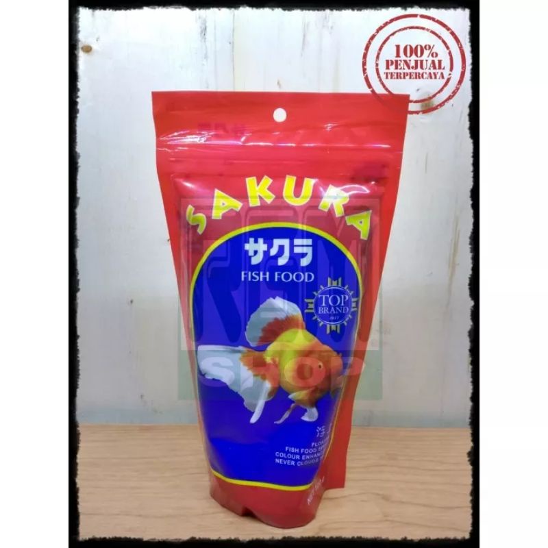 SAKURA makanan pelet pakan ikan mas koki koi hias 100gr