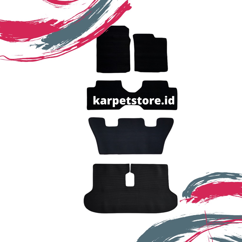 Karpet Karet Jahit Mobil Toyota Calya / Daihatsu Sigra Full Set  2019
