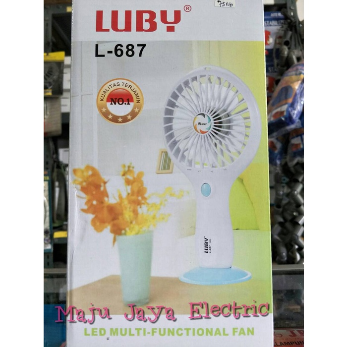 Kipas Angin Emergency Portable Luby L-687 L687 MIni Fan Praktis