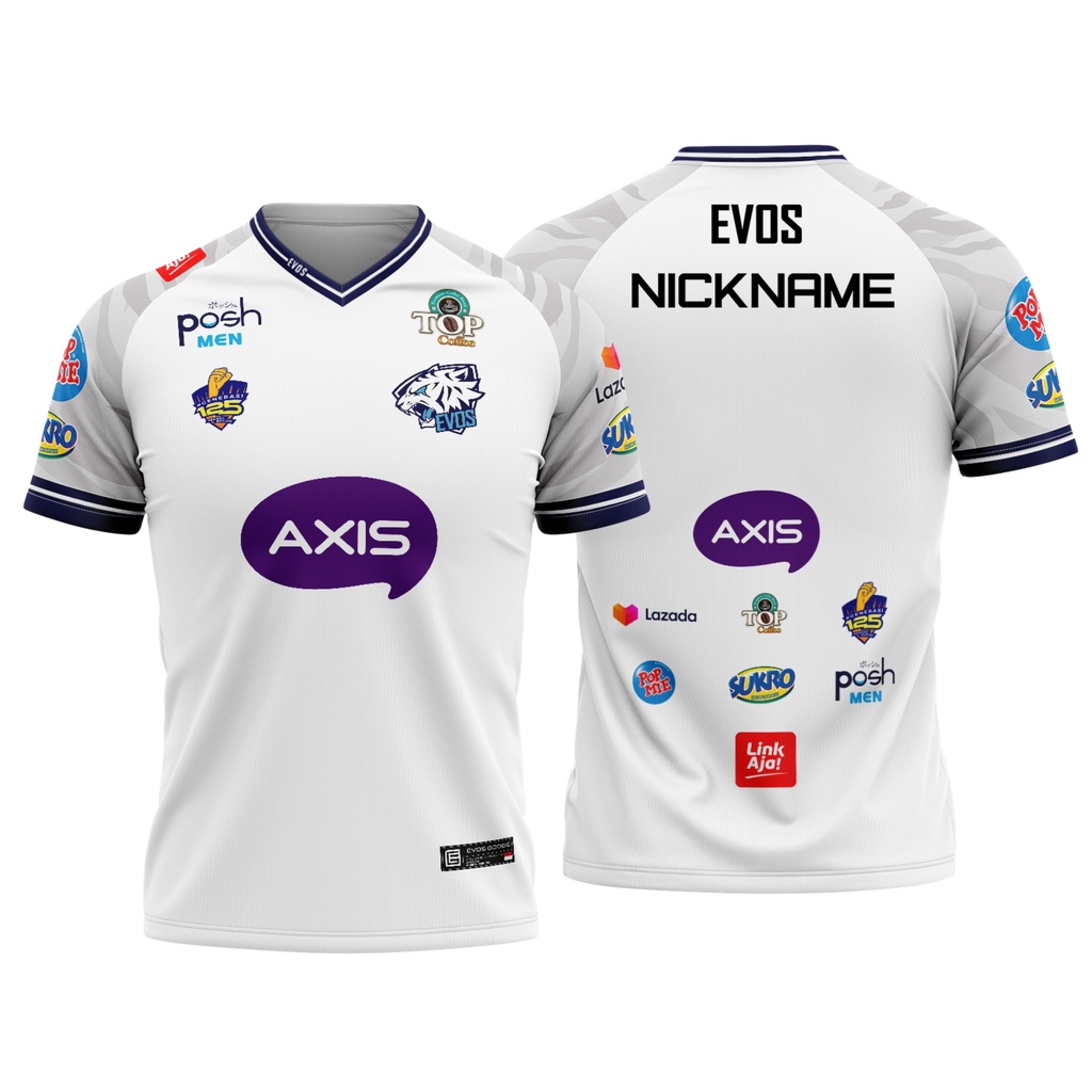 JERSEY KAOS GAMING EVOS 2021 PUTIH