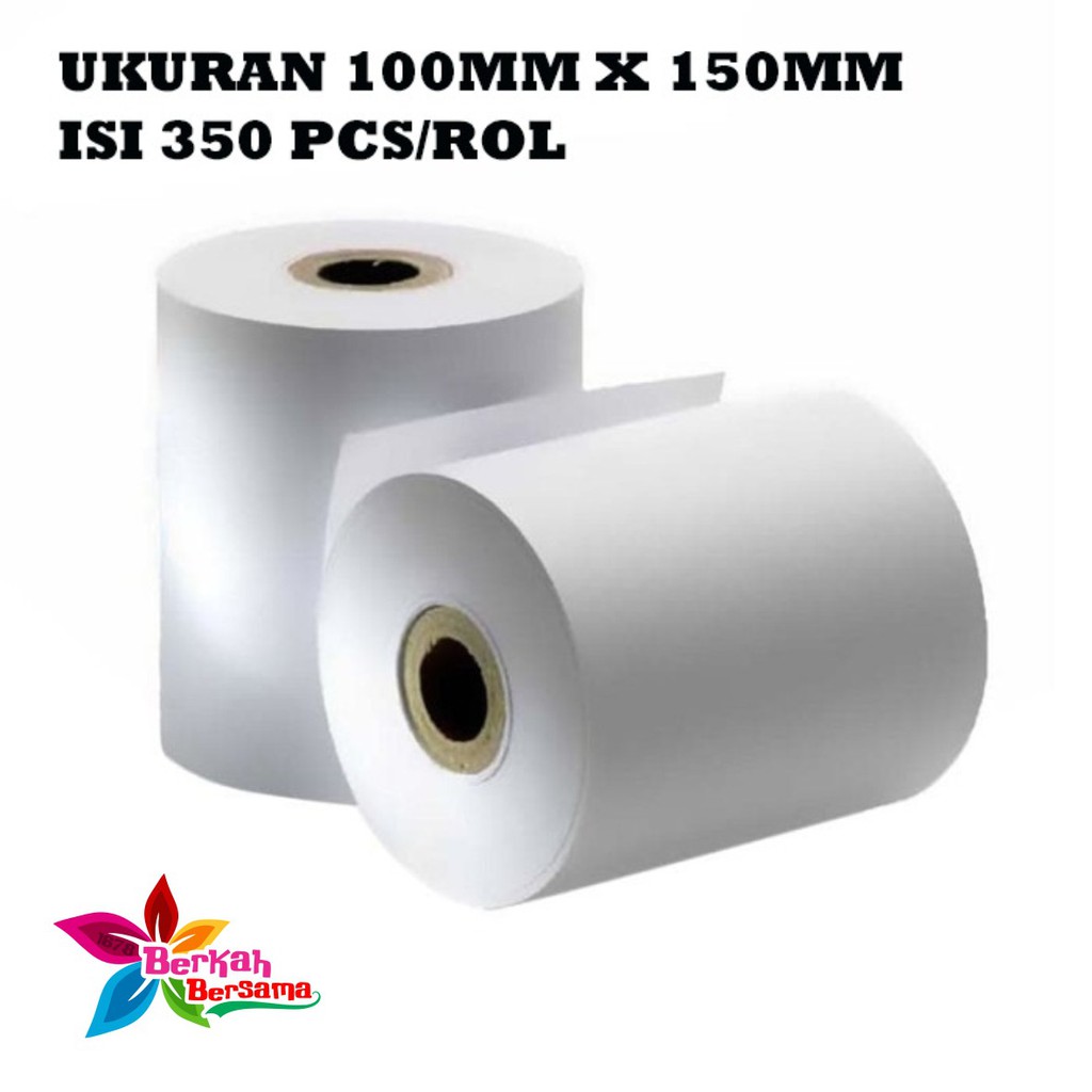 Kertas resi Label Sticker Direct Thermal A6 10x15cm 100x150mm Barcode Stiker Termal jnt jne shopee BB2440