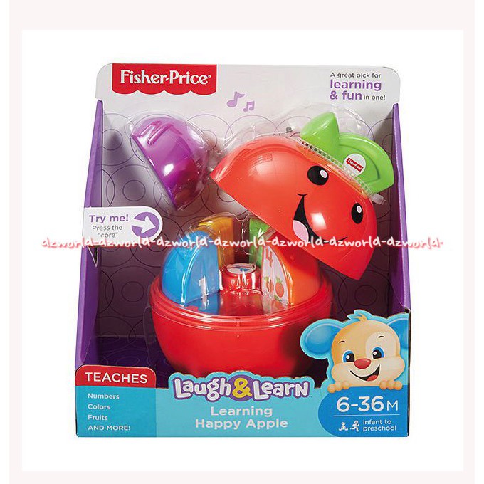 Fisher Price Laugh&amp;Learn Learning Happy Apple Mainan Edukasi Bayi Bentuk Apel