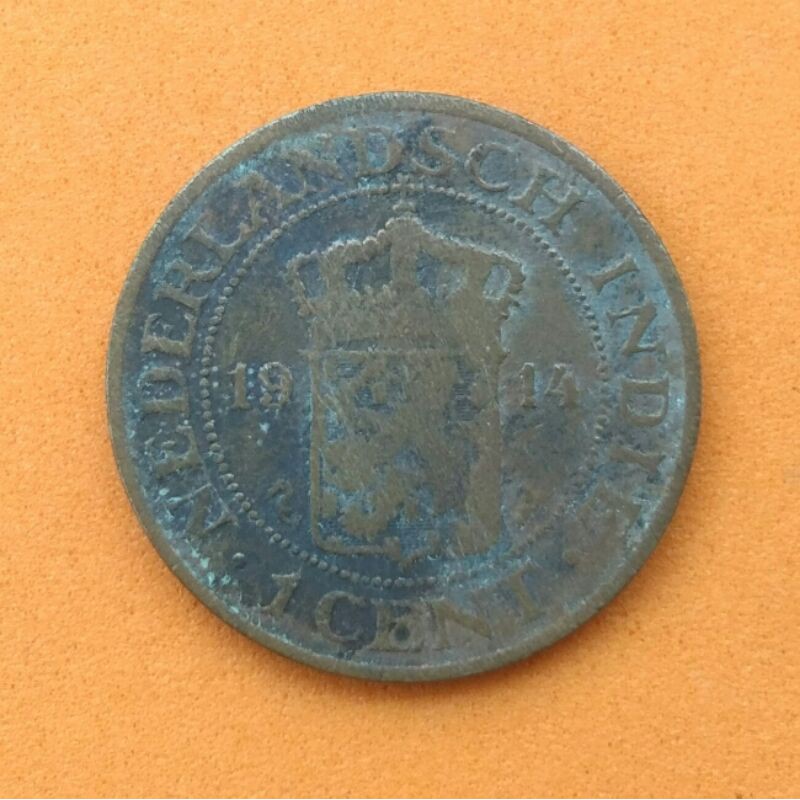 Koin Copper Ned Indie 1 Cent 1914 SP071