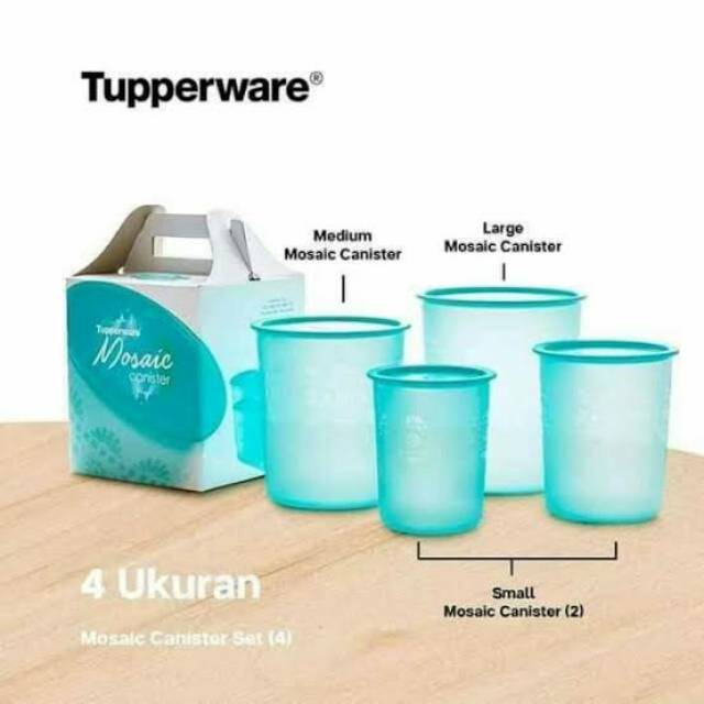 TUPPERWARE mosaic canister