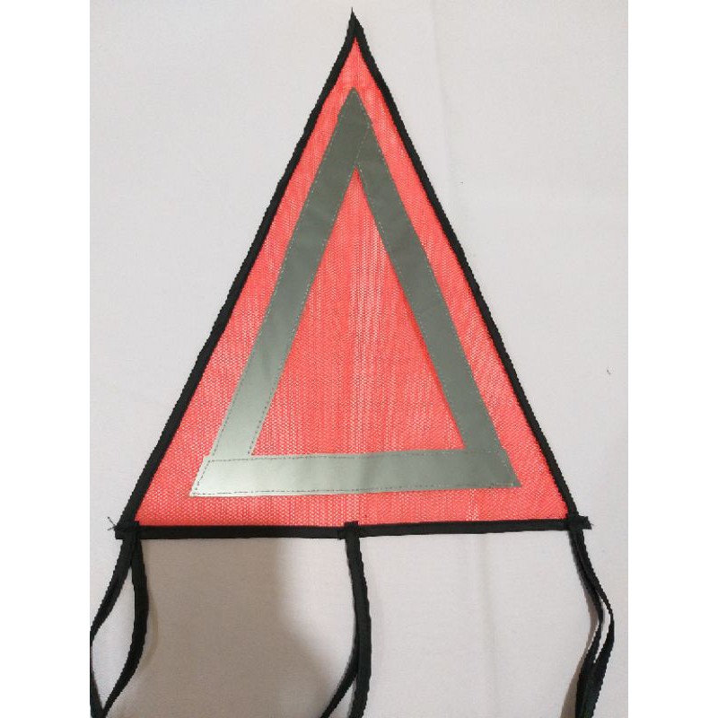 Bendera Safety Segitiga Jaring Orange Scotlight Nylon Abu