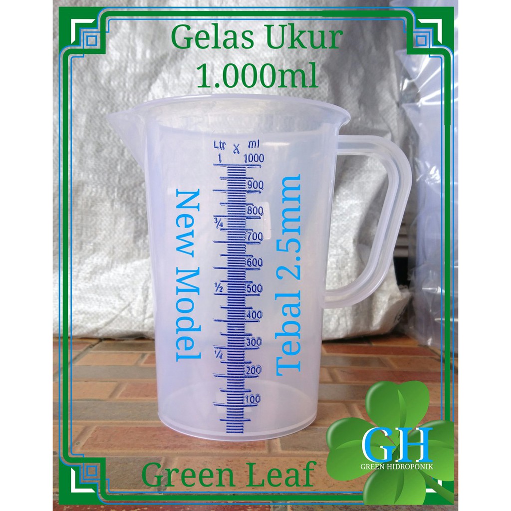 Jual Jual Gelas Ukur 1000ml 1 Liter Tebal Takaran Takeran Nutrisi Hidroponik Murah Shopee 7868