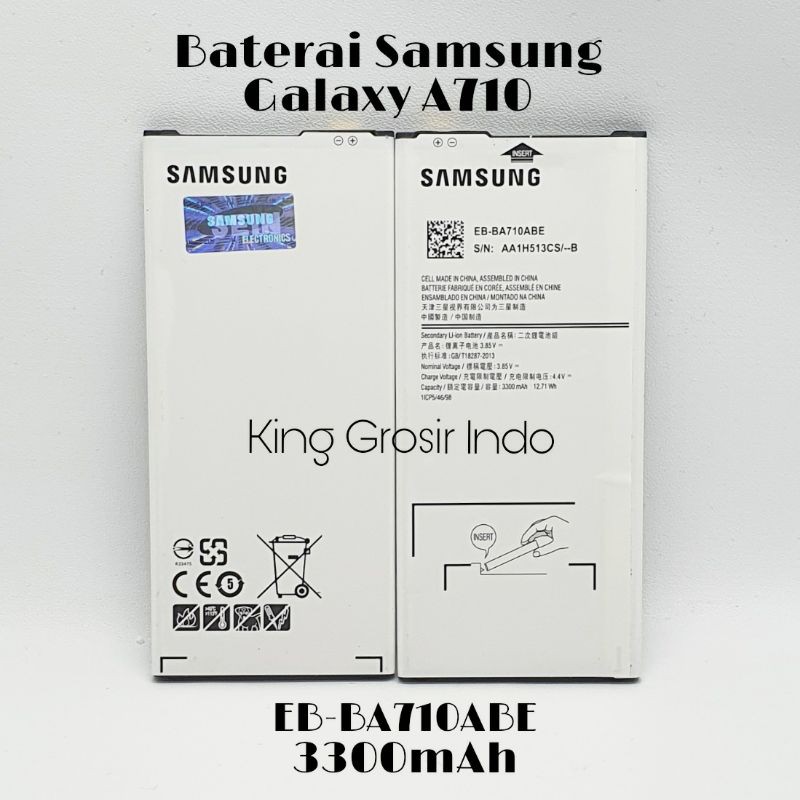 Baterai Samsung Galaxy A710 Original OEM EB-BA710ABE Battery