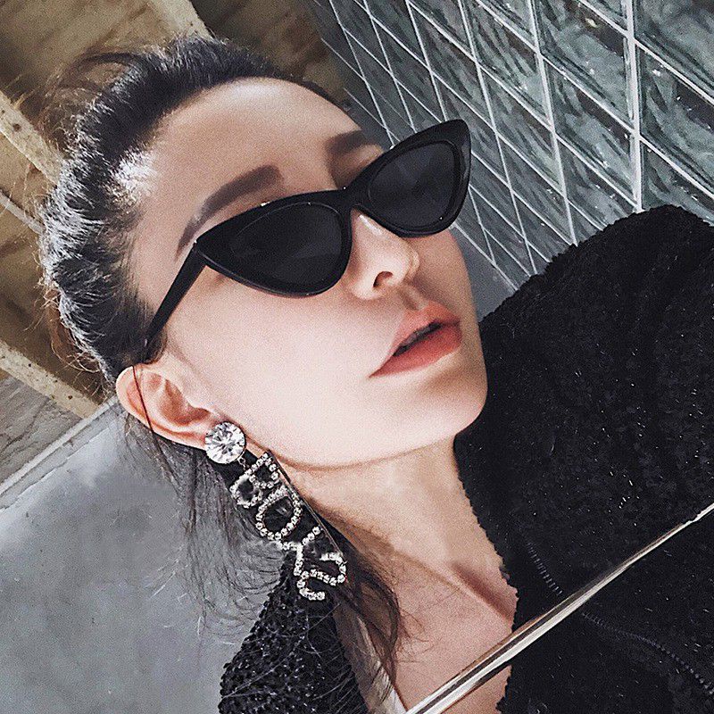 KACAMATA SEGITIGA SEMANGKA FASHION WANITA CAT EYE TRIANGLE SUNGLASSES