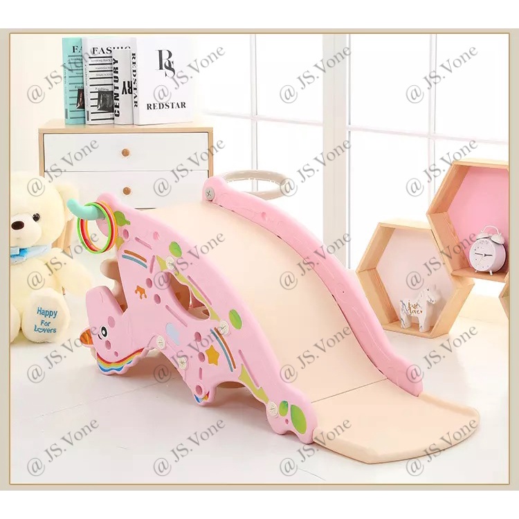 Mainan Perosotan Prosotan Seluncuran Kuda Kudaan Anak / Kid Children Slide Rocking Horse Baby Bliss Chibi Chibi